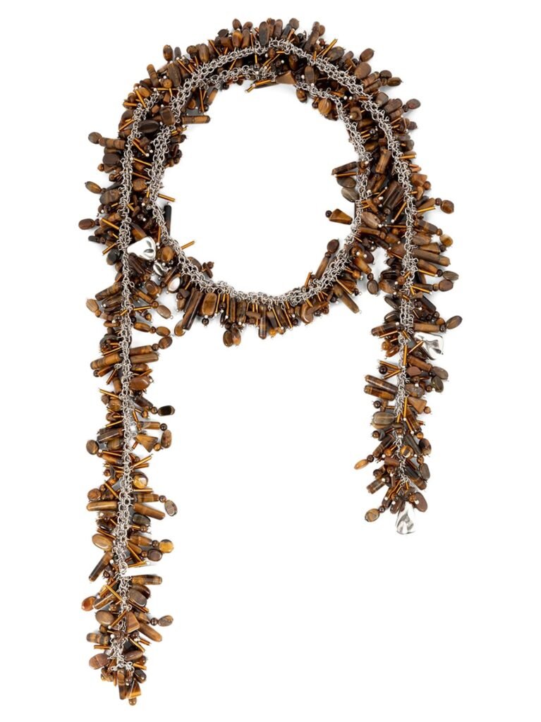 Embroidered Scarf' necklace