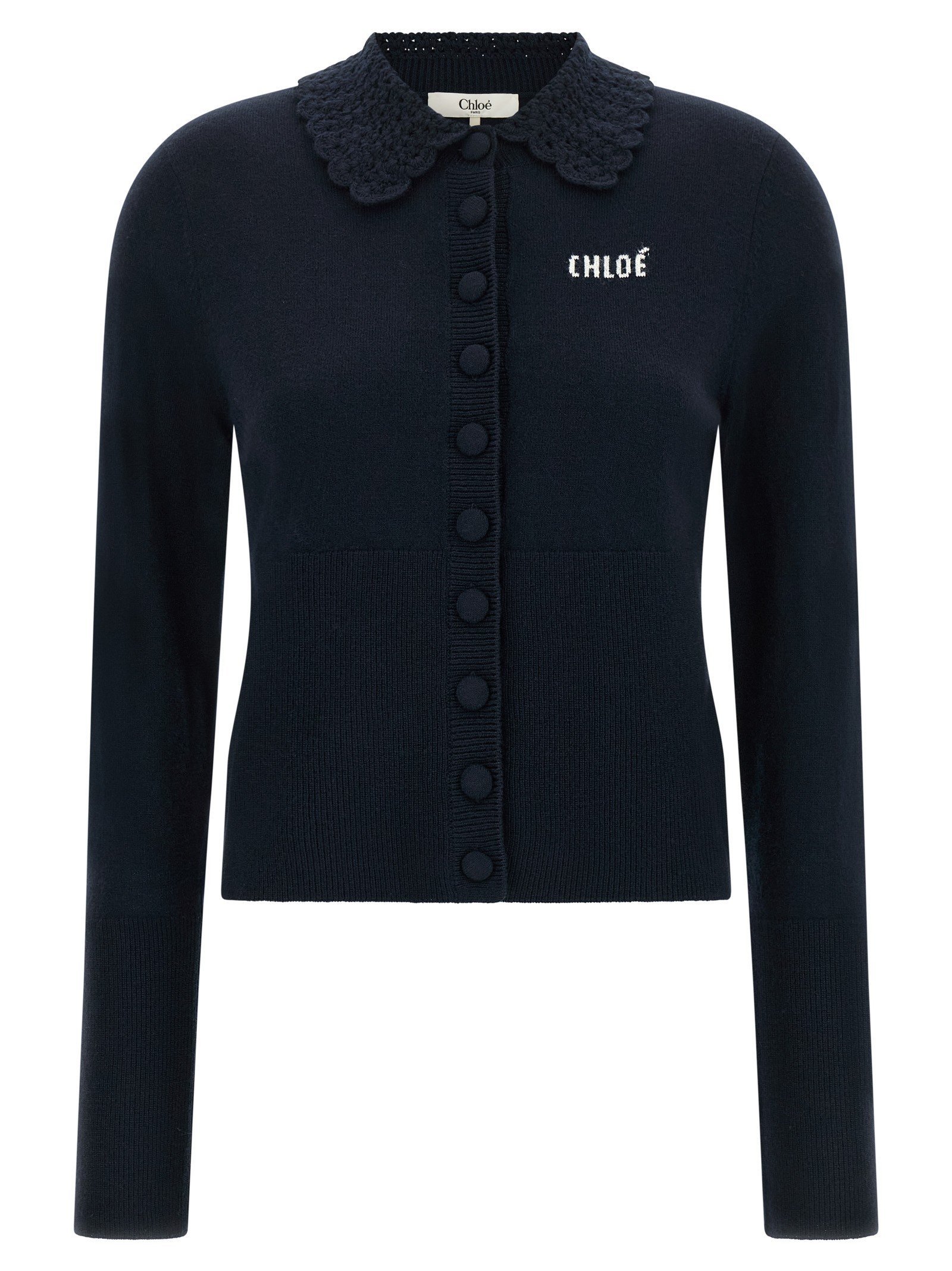 Collared cardigan