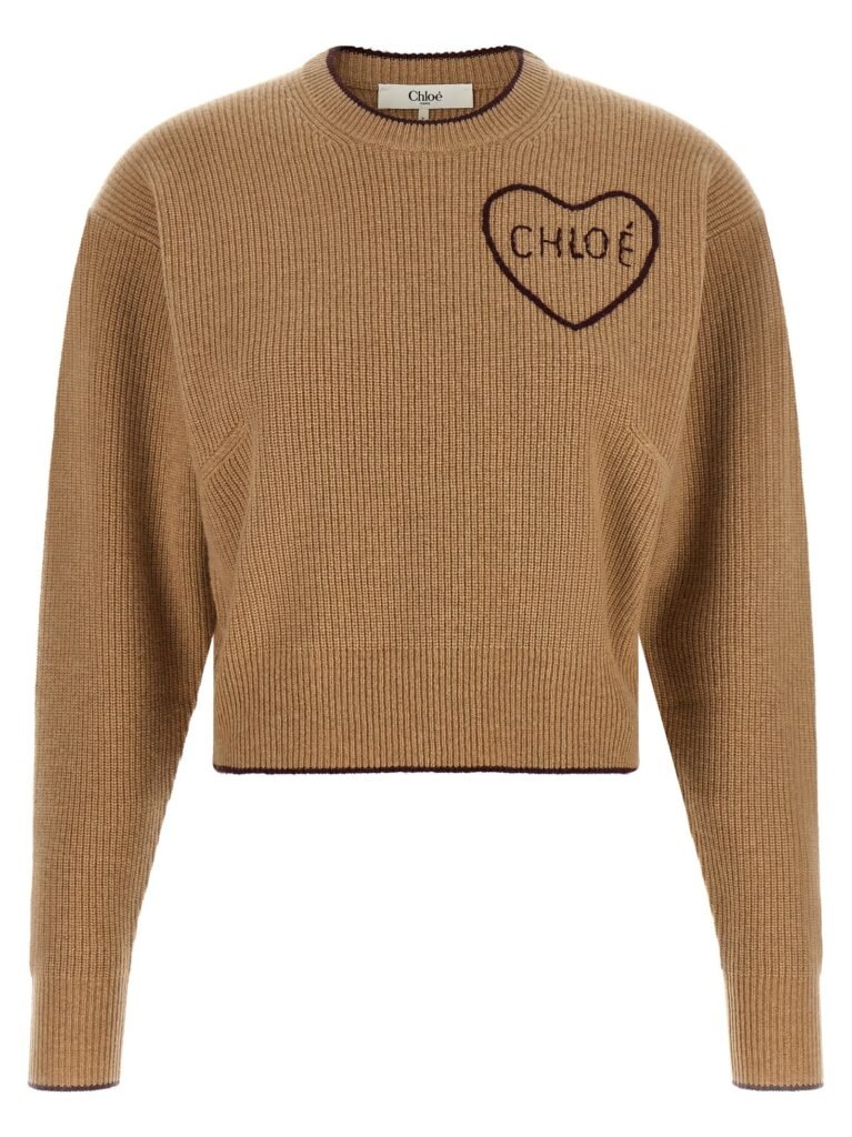 Heart intarsia sweater