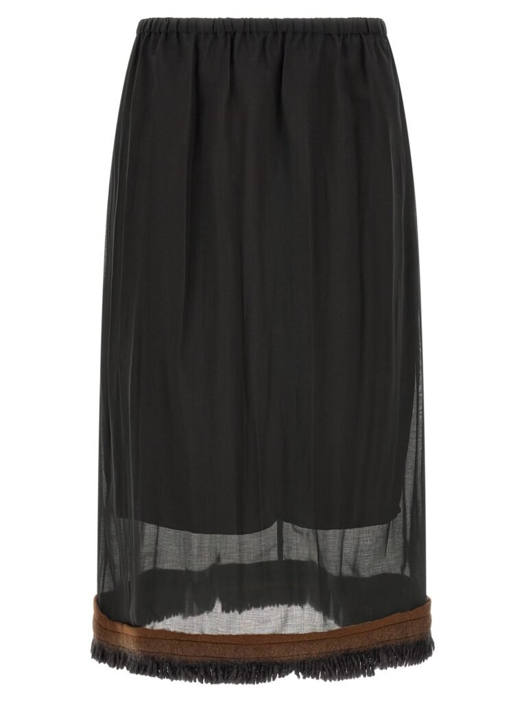Fringed detail 'Ophelia' skirt