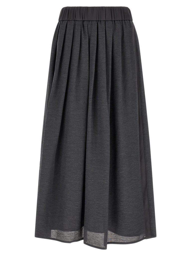 Skirt with elastic