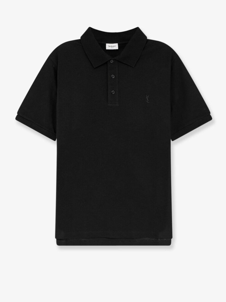 Piqu cotton polo shirt with Cassandre embroidery