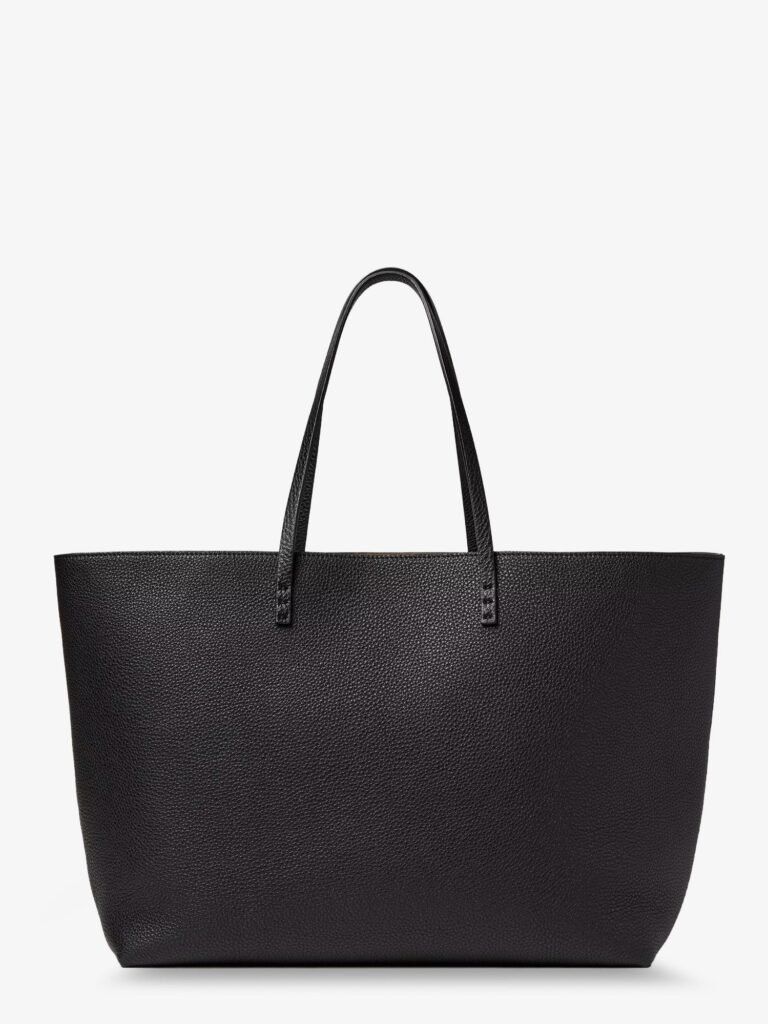 Medium Leather Roll Shopping Bag