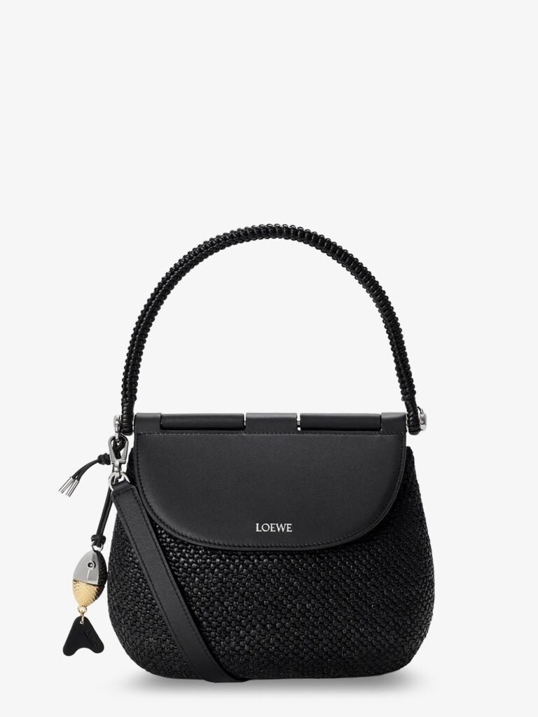 Paula's Ibiza -Pescador raffia and leather handbag