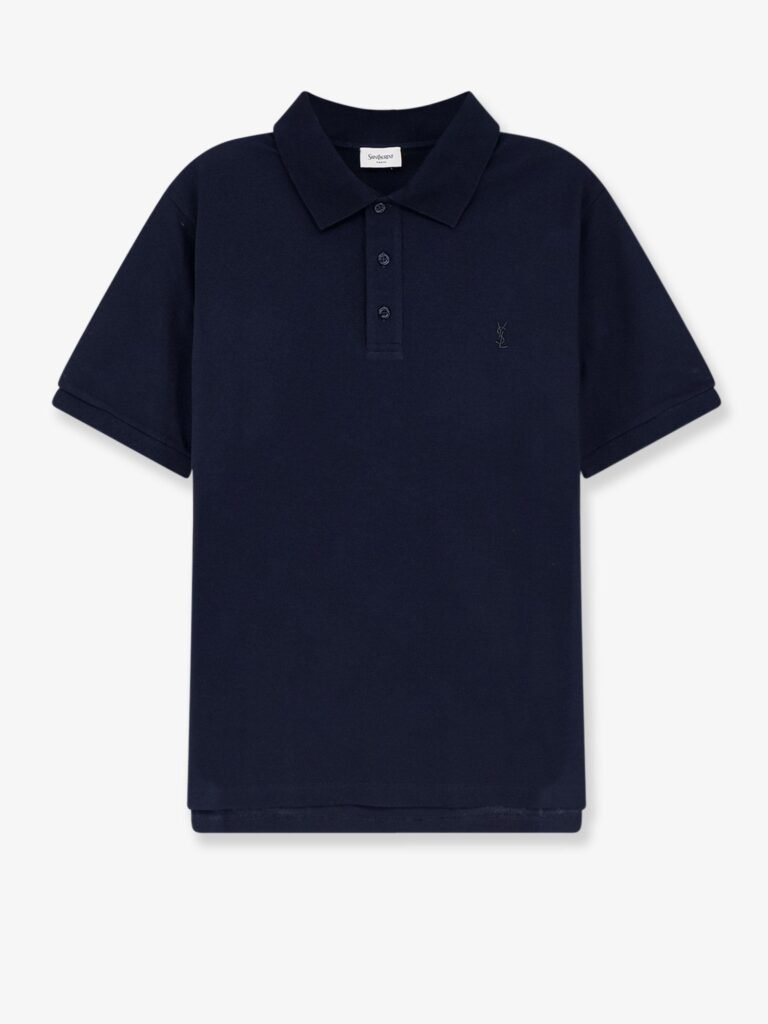 Piqu cotton polo shirt with Cassandre embroidery