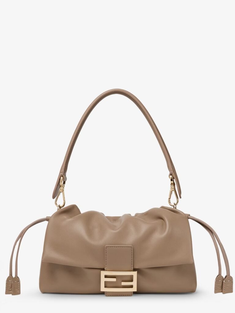 Baguette Soft Medium Leather Shoulder Bag