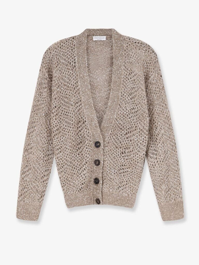 Mohair blend cardigan with iconic Dazzling motif
