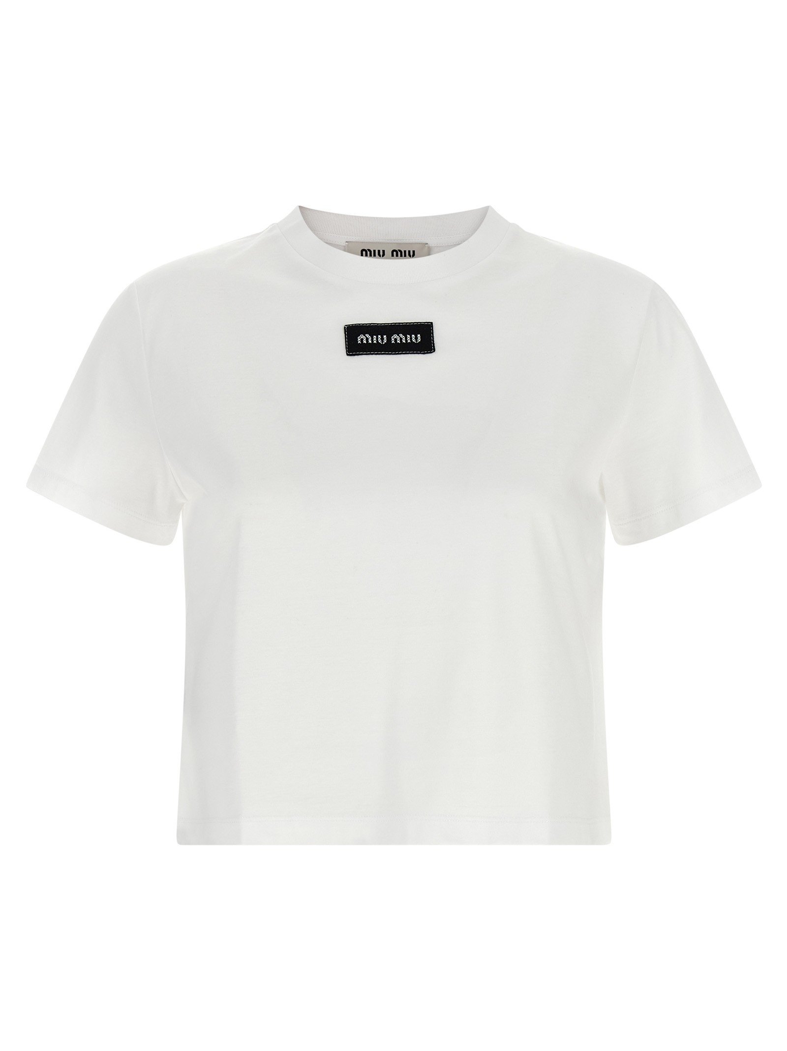 Logo patch crop T-shirt