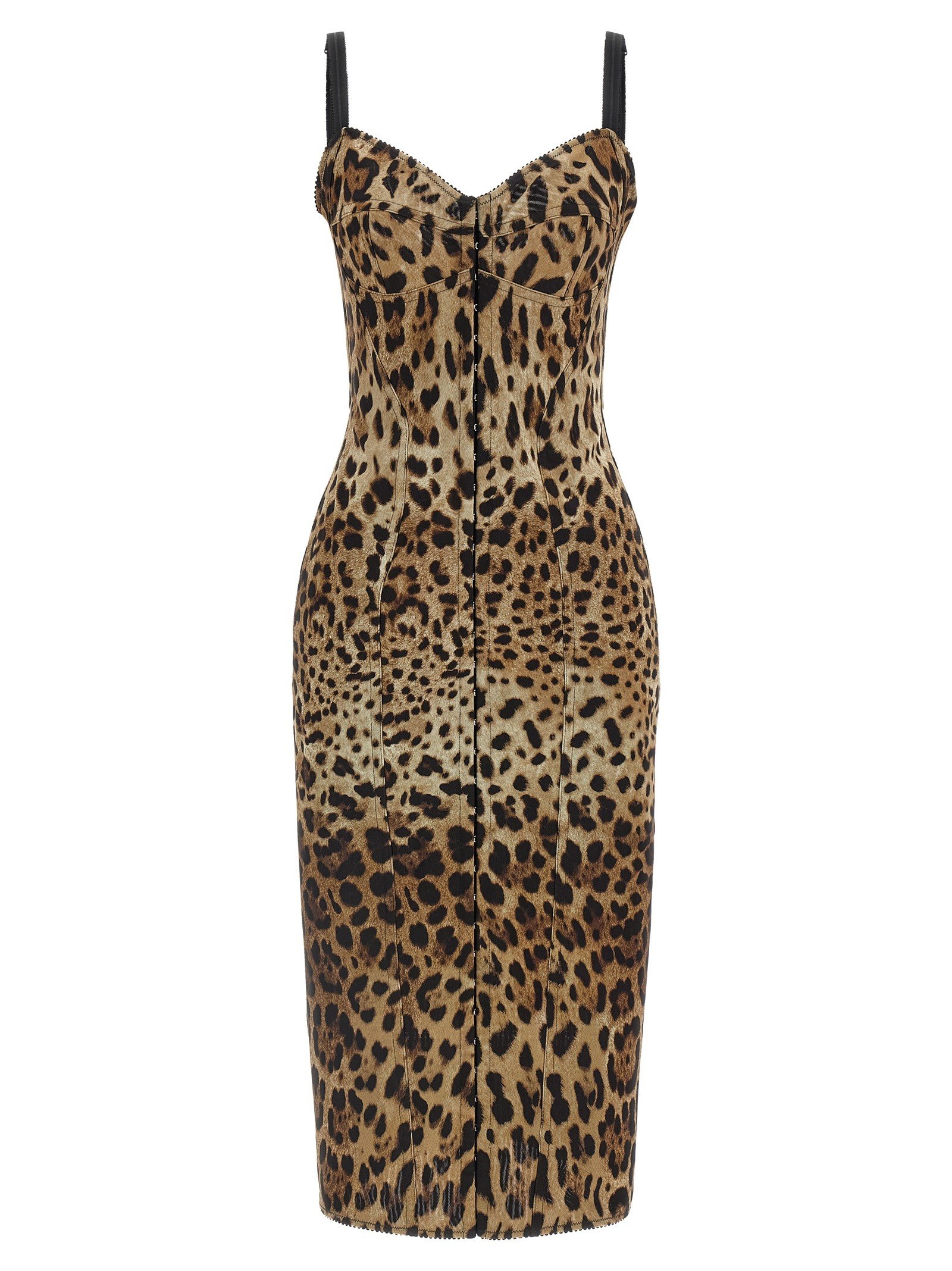 Animal-Print Corset Dress