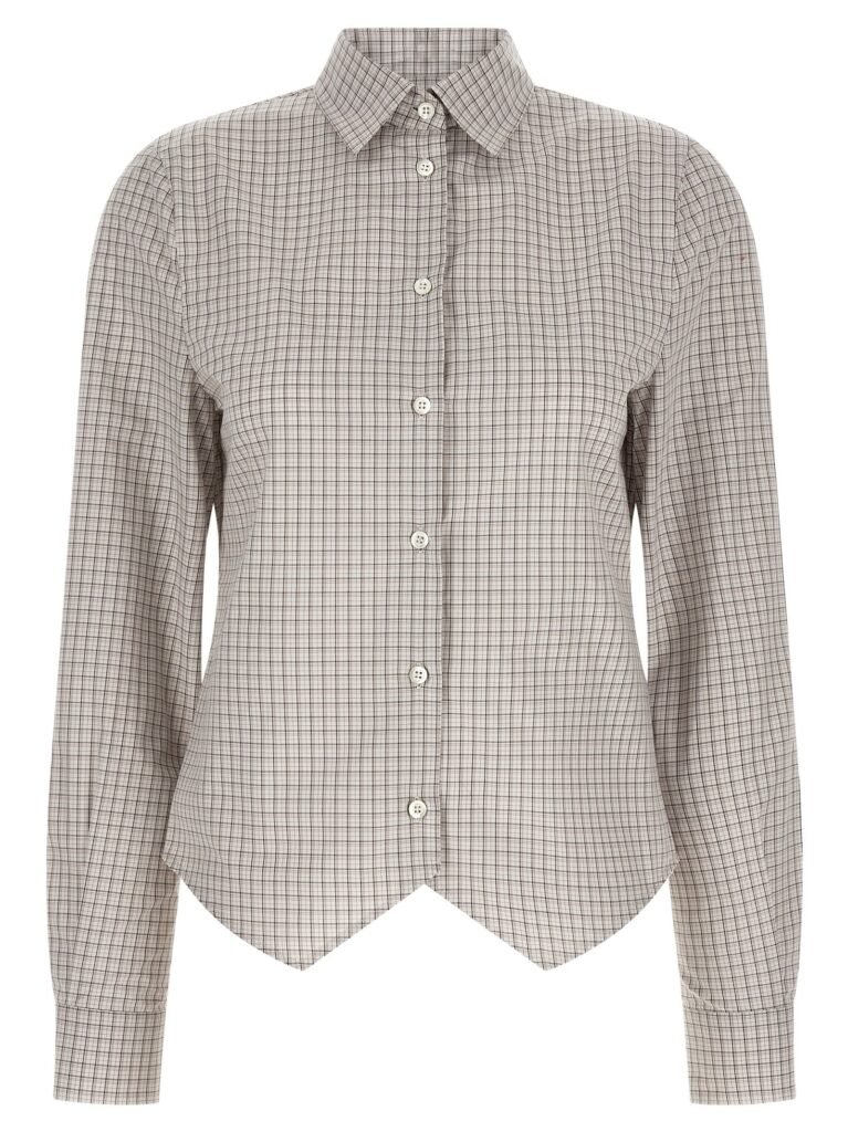 Pointed hem shirt
