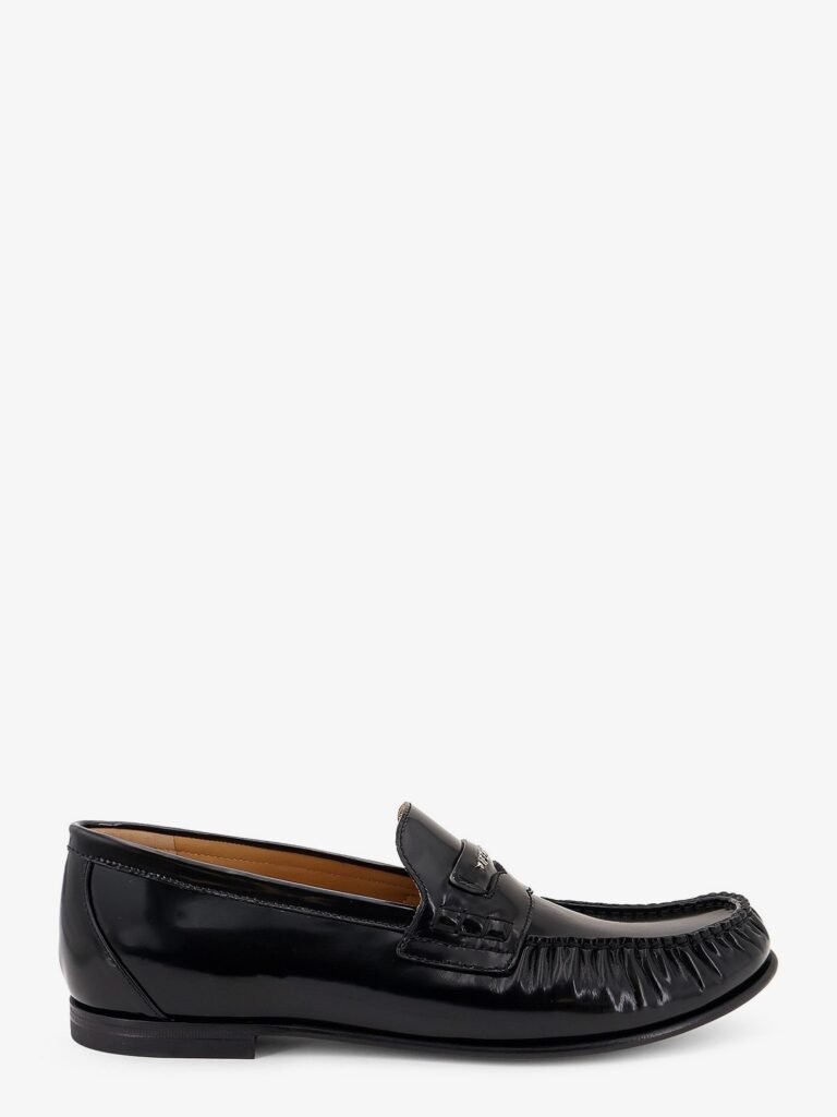 Leather Scrunch loafers