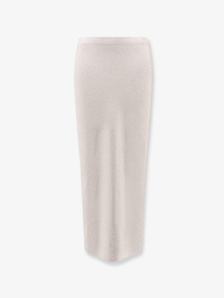 Long viscose blend skirt