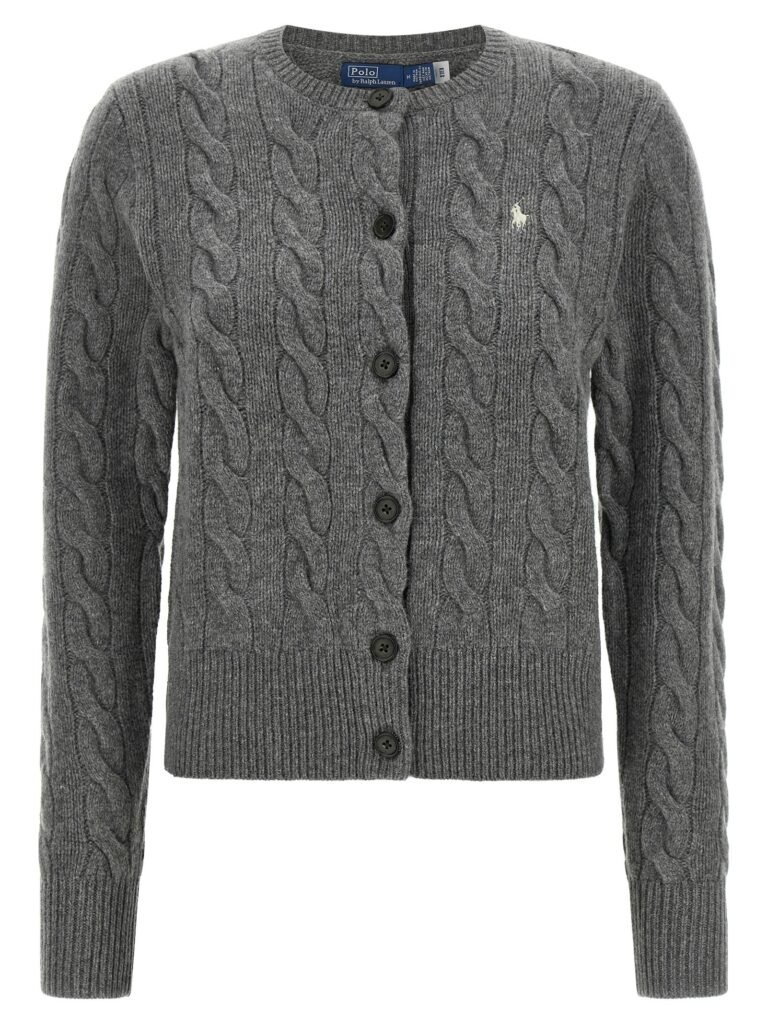 Cable knit cardigan