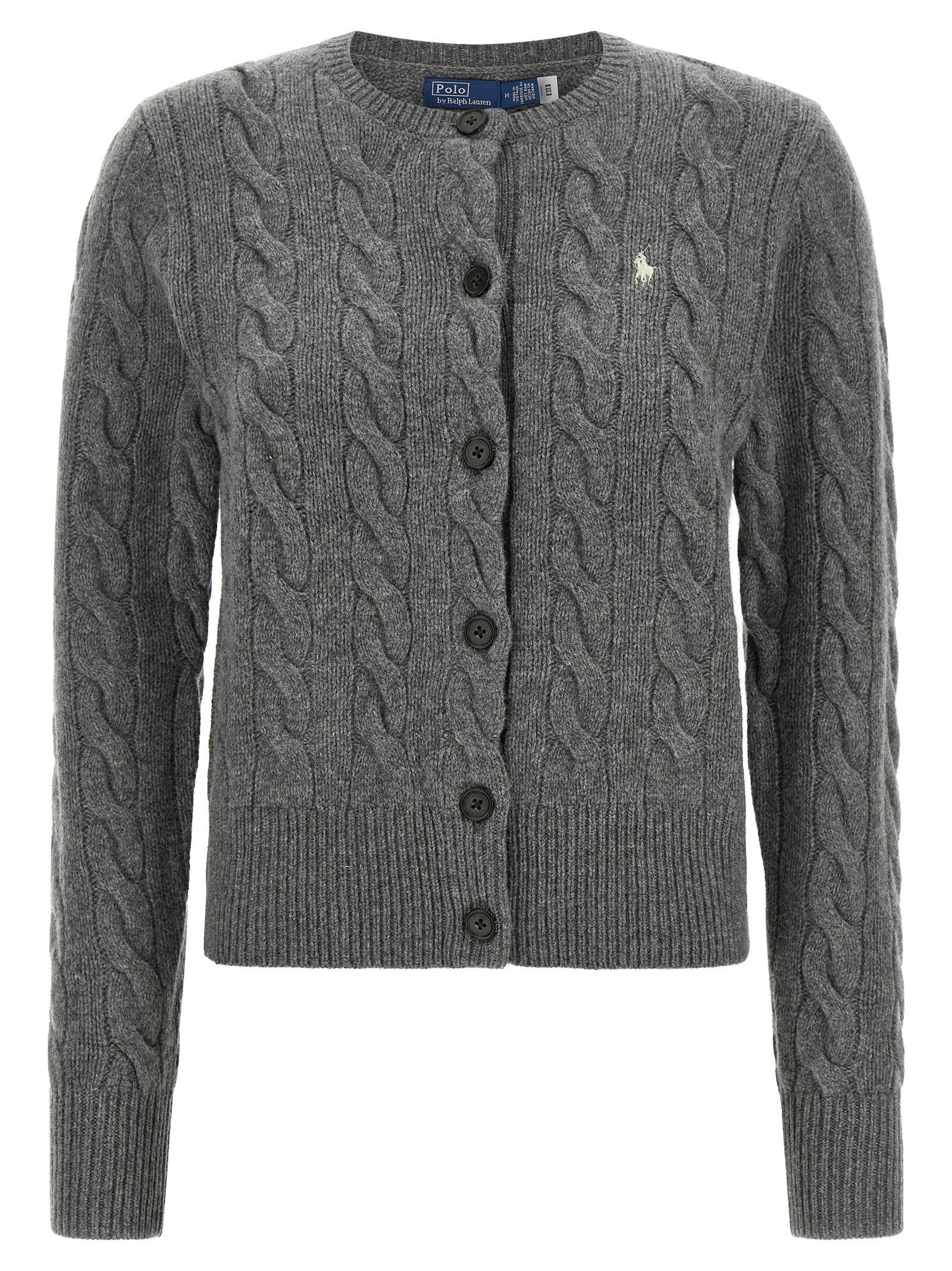 Cable knit cardigan