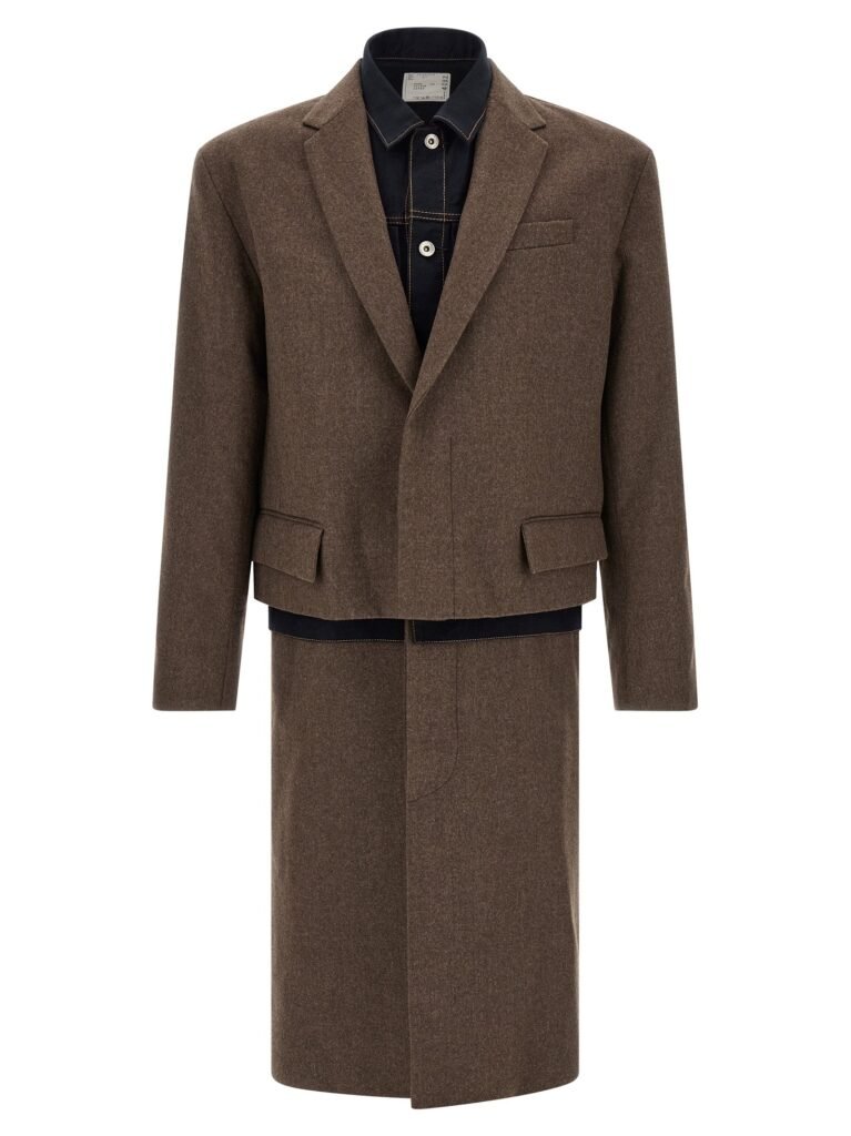 Wool Flannel x Denim Coat' coat