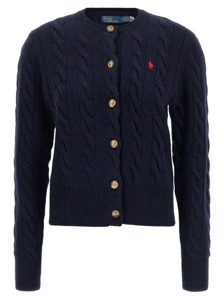 Cable knit cardigan