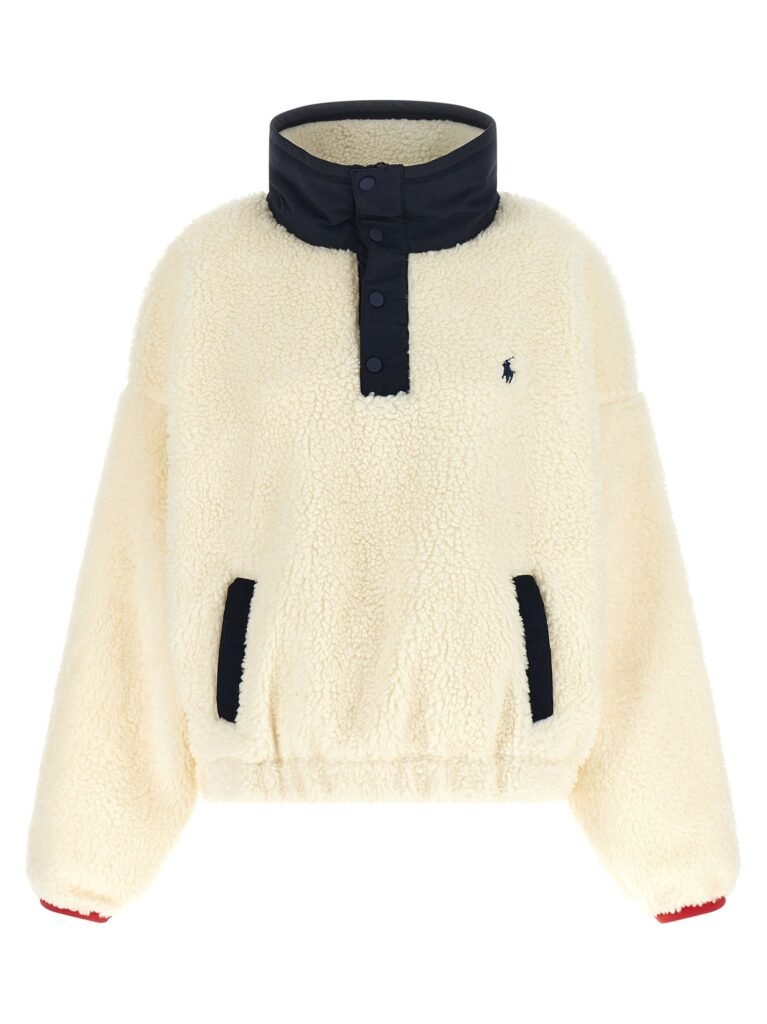 Teddy sweatshirt with embroidery