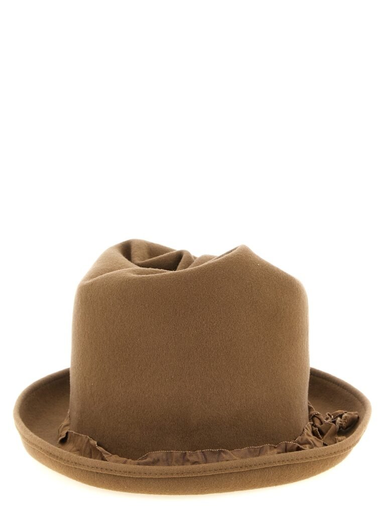 Curled crown hat