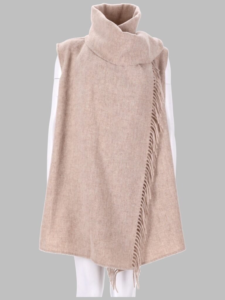 GILET CON SCIARPA IN LANA