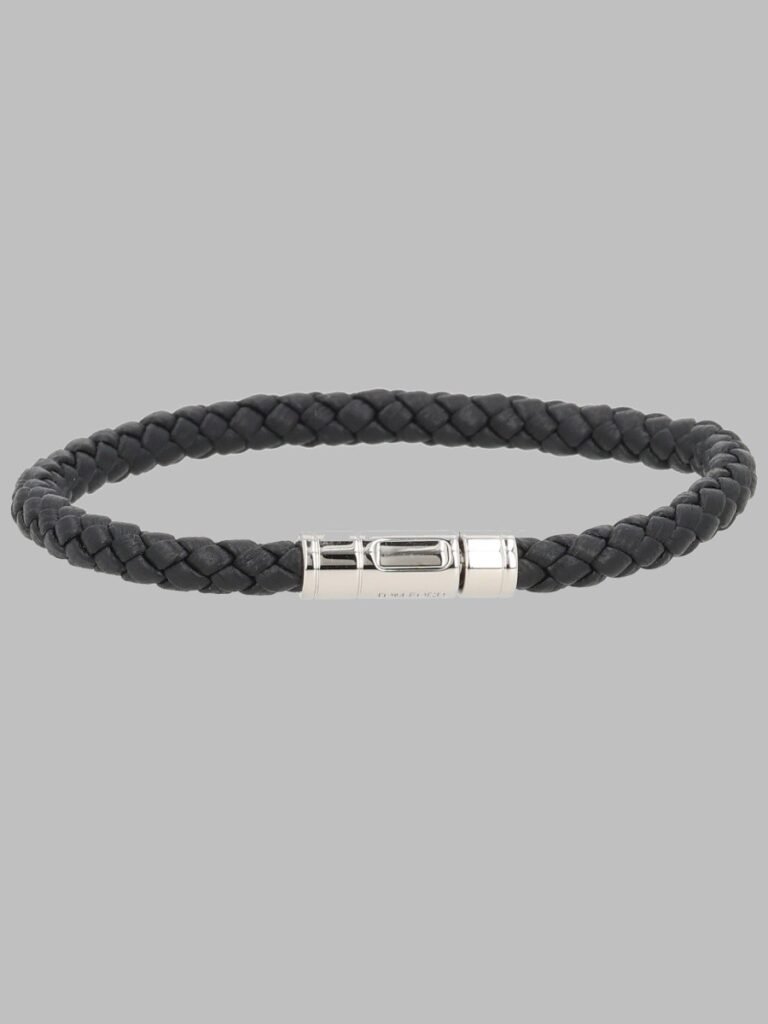 BRACCIALE IN PELLE INTRECCIATA