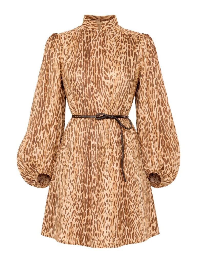 ANIMAL PRINT MINI DRESS
