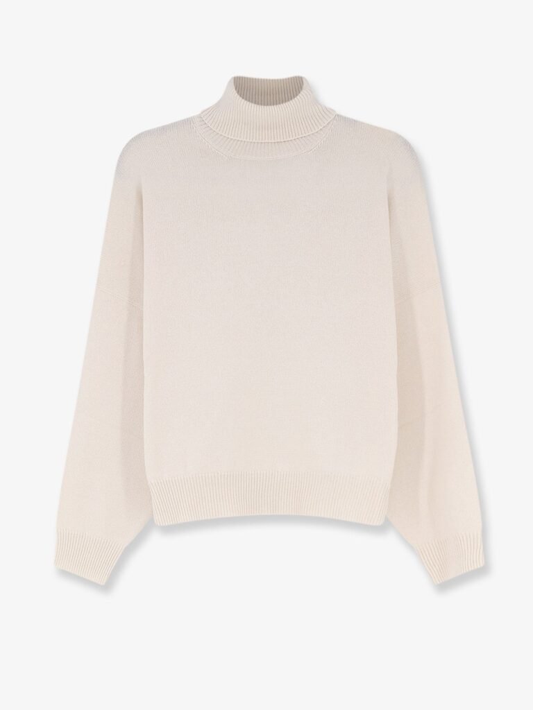 Cashmere turtleneck with Monili detail on the back