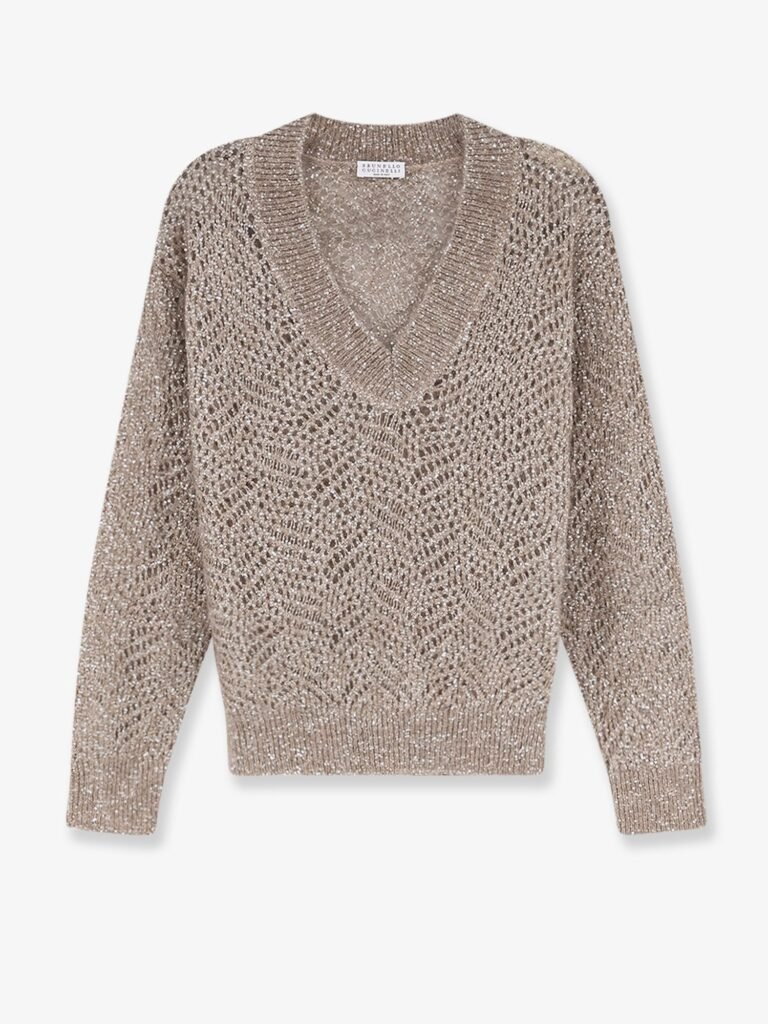 Mohair blend sweater with Dazzling pattern