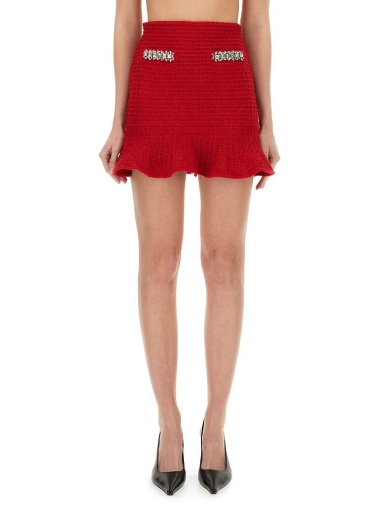 TEXTURED KNIT SKIRT