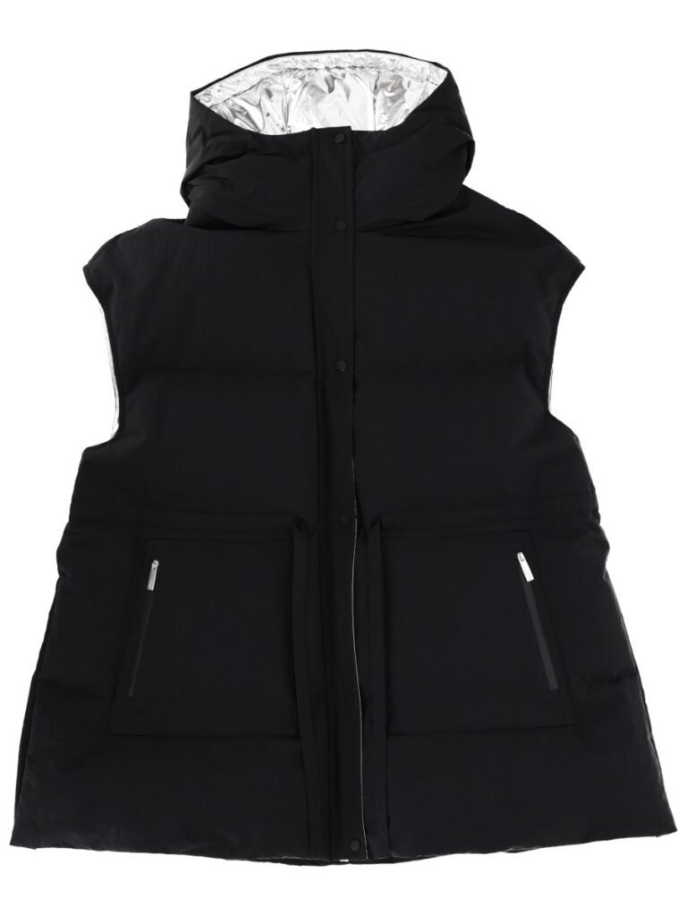 "CRINKLE METALLIC" VEST