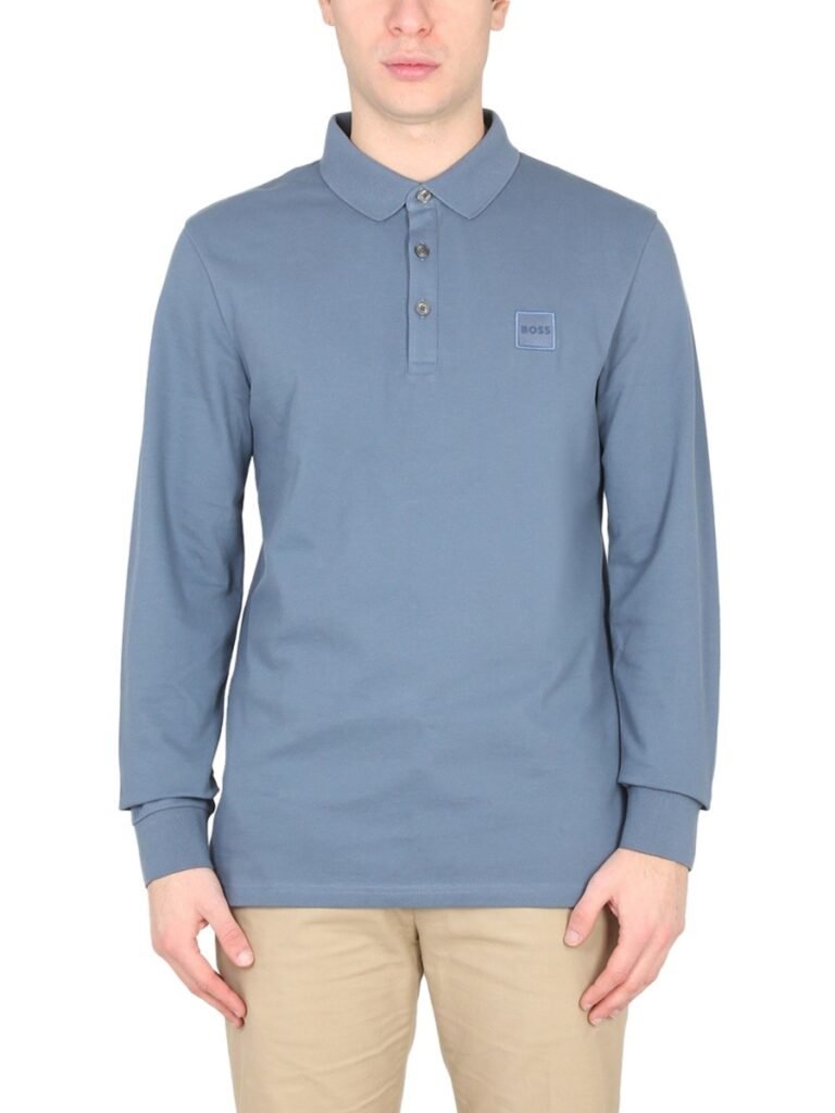POLO WITH LOGO PATCH