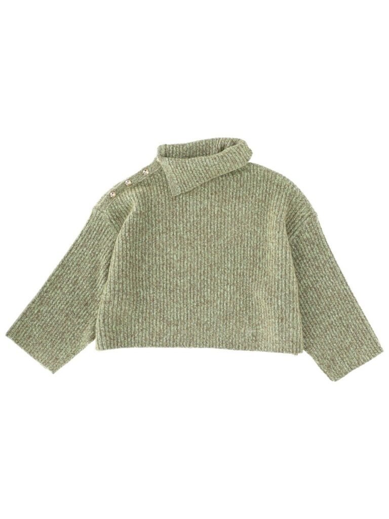 SWEATER WITH SIDE BUTTON CLOSURE
