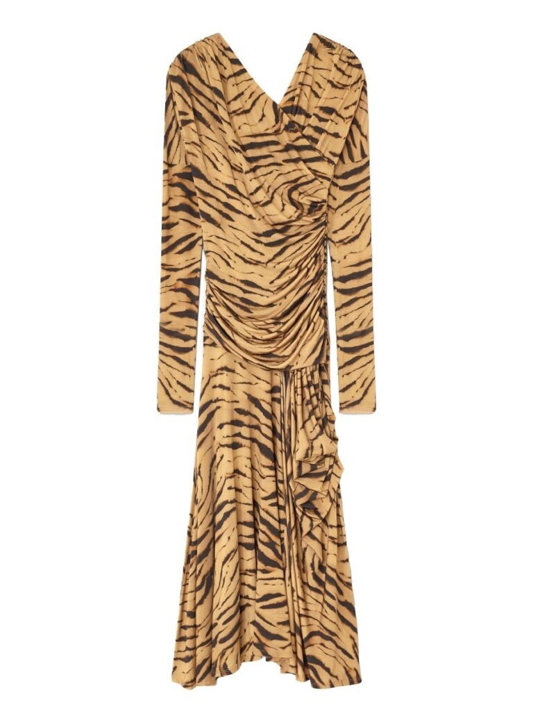 LONG DRESS WITH "ZEBRA" PRINT