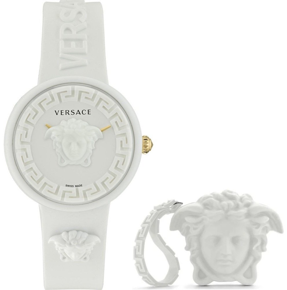 VERSACE Mod. MEDUSA POP + VERSACE WHITE SILICON PURSE