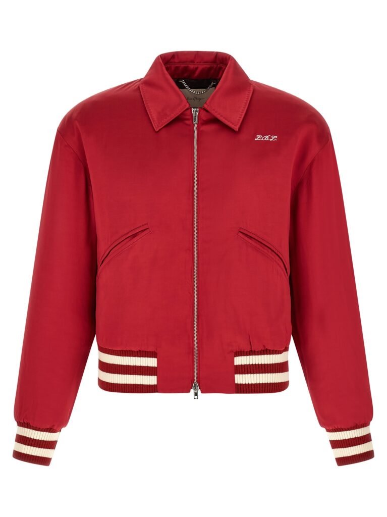 'Aces Satin Club' bomber jacket