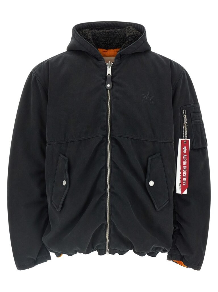 Alpha Industries x Purple reversible bomber jacket