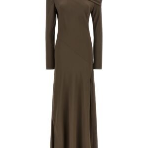Bare shoulder dress