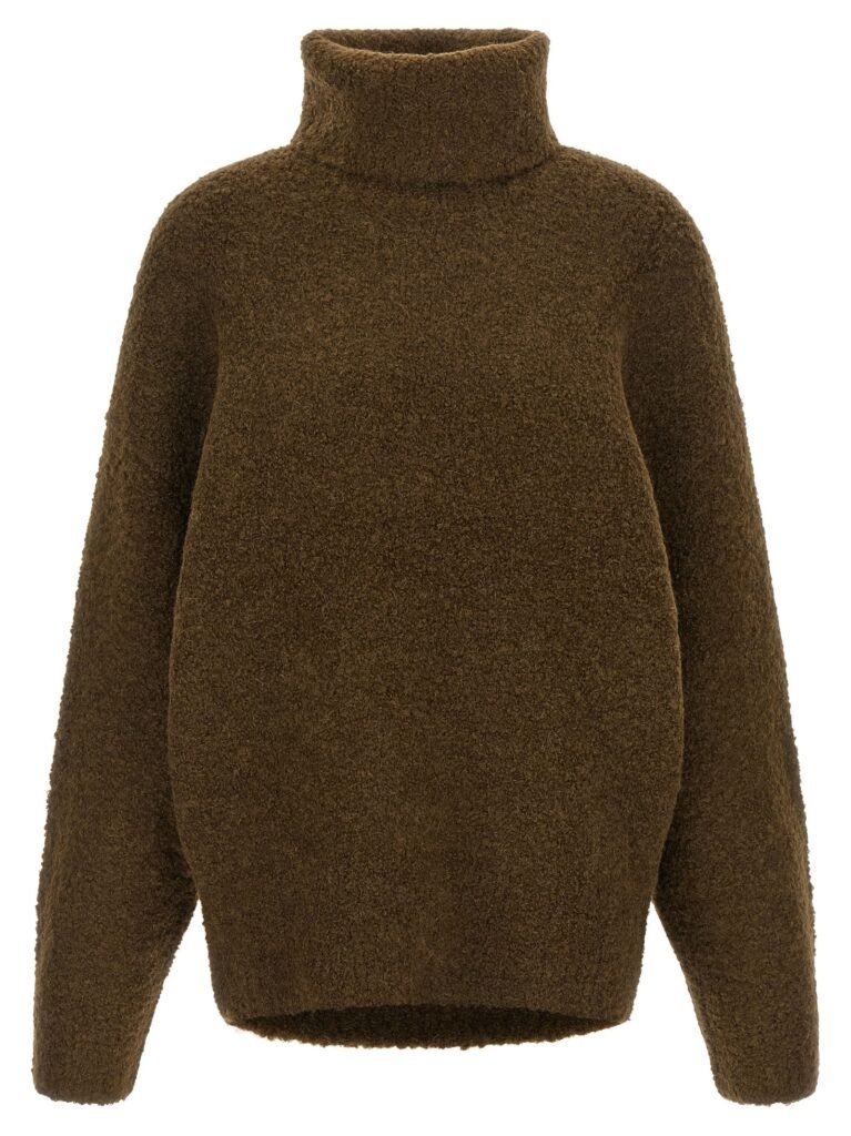 Bouclé turtleneck sweater