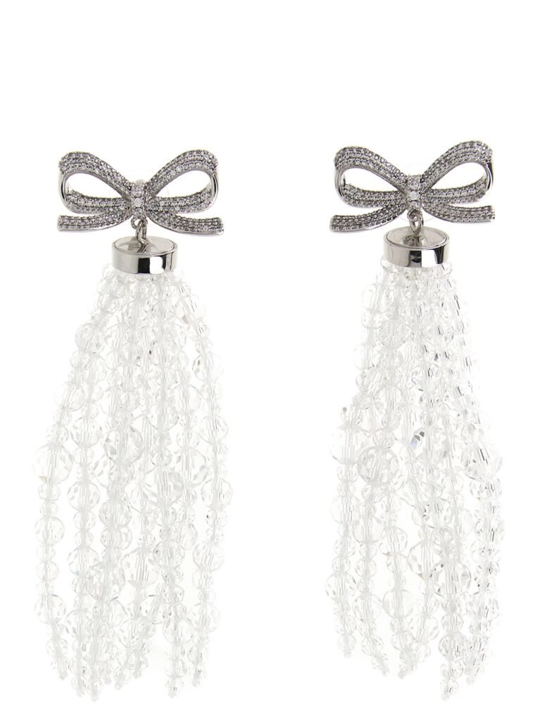 Bow Beaded Waterfall' earrings