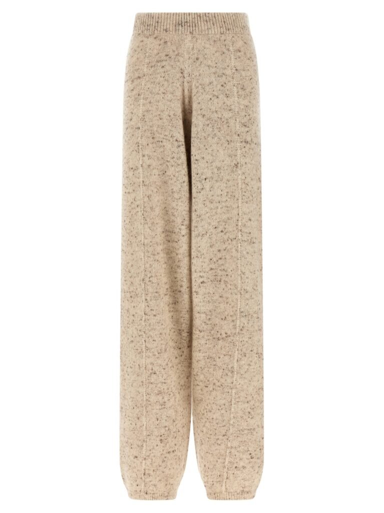 Buttoned yarn pants