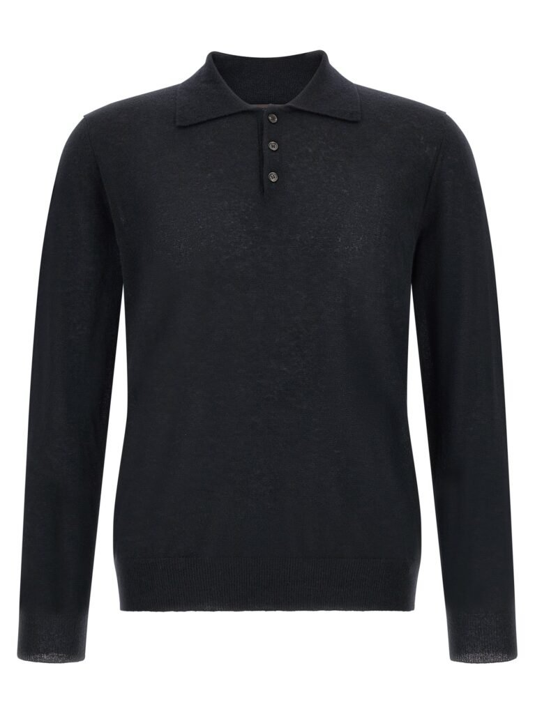 Cashmere polo shirt
