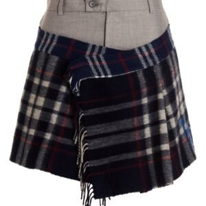 Check Scarf Reworked' skirt