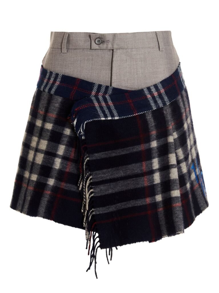 Check Scarf Reworked' skirt