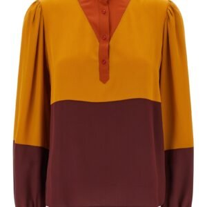 Color-block blouse