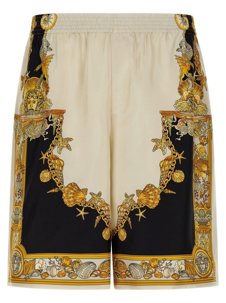 'Coral Theatre' print bermuda shorts