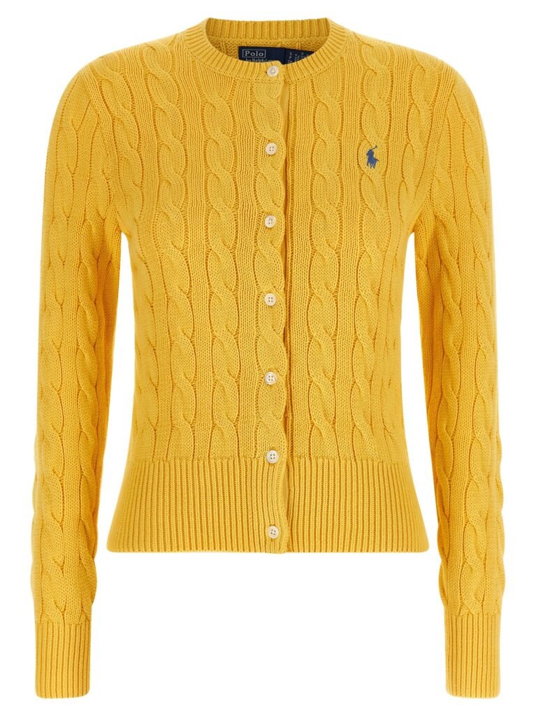 Cotton cable cardigan