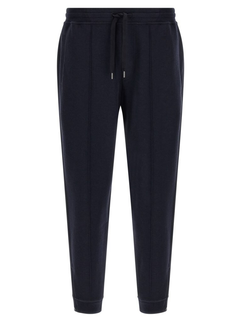 Cotton, cashmere and silk joggers