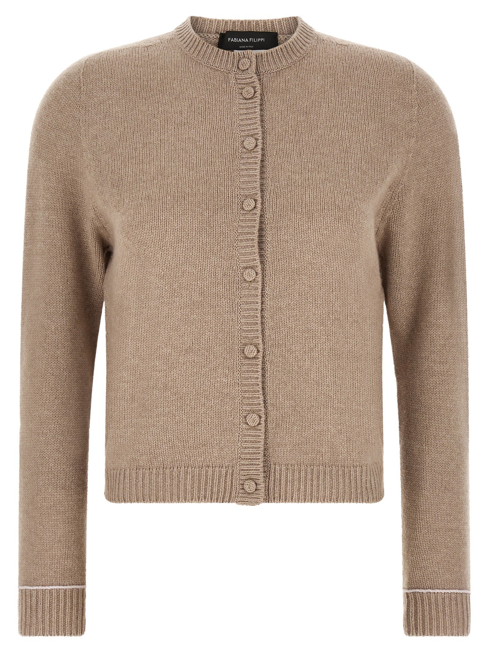 Covered buttons cardigan