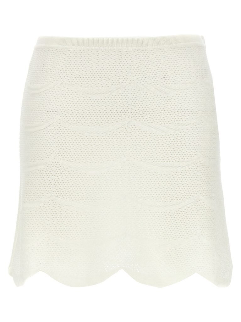 Crochet mini skirt