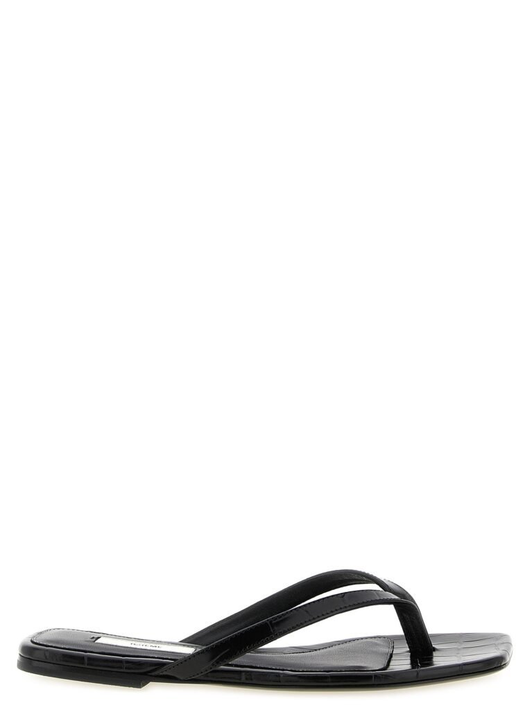 Croco-embossed' slides