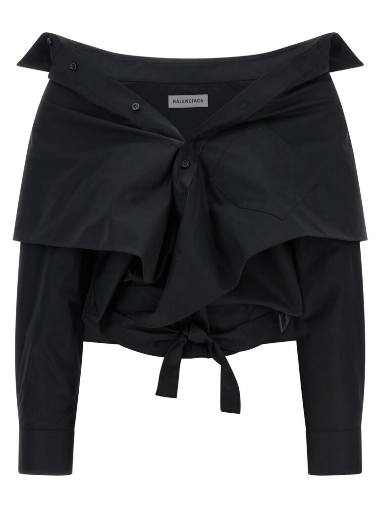 Crop shirt off the shoulder